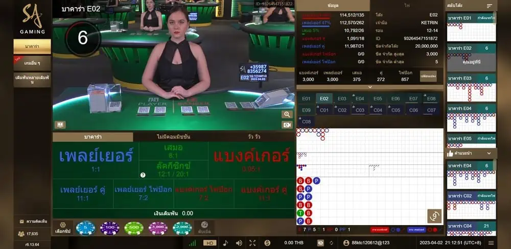 baccarat 1 ภาพการเล่น บาคาร่า