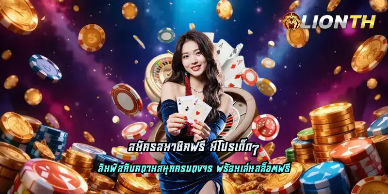 สมัครสมาชิกฟรี มีโปรเด็ดๆ